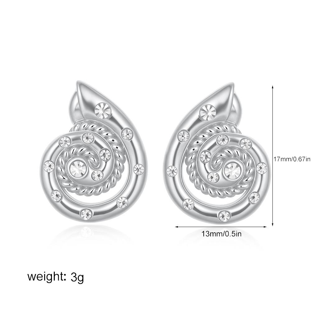 Digadagu Metal Conch Rhinestone Stud Earrings Stainless Steel Sea Animal Earrings Everyday Zircon Accessories
Digadagu Metal Conch Rhinestone Stud Earrings Stainless Steel Sea Animal Earrings Everyday Zircon Accessories