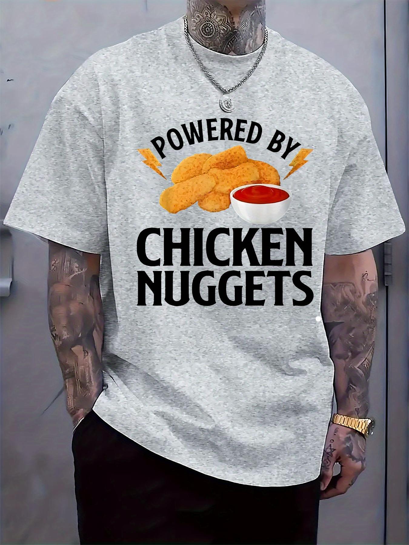 Chicken Nuggets Power Graphic T-shirt - Casual Crew Neck S
Chicken Nuggets Power Graphic T-shirt - Casual Crew Neck S