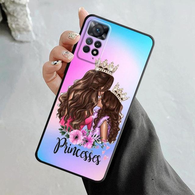 Чехол для телефона Xiaomi Redmi Note 12 11t 11s 11 10 8 Pro 9 9s 9t 8t для Mi 10 8 9a 9c 10c K40 в виде ракушки Super Mom для маленьких девочек и мальчиков Redmi Note 10 Pro