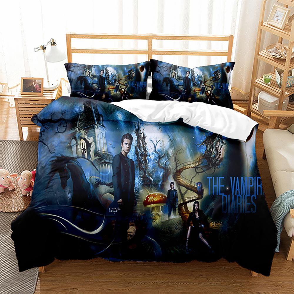Comforter The V-Vampire Diaries Bedding Set Elena Gilbert Stefan Salvatore Bed Set Tv Drama Still Comforter (quilt)-EU Single(135*200cm)3pcs
Comforter The V-Vampire Diaries Bedding Set Elena Gilbert Stefan Salvatore Bed Set Tv Drama Still Comforter (quilt)-EU Single(135*200cm)3pcs