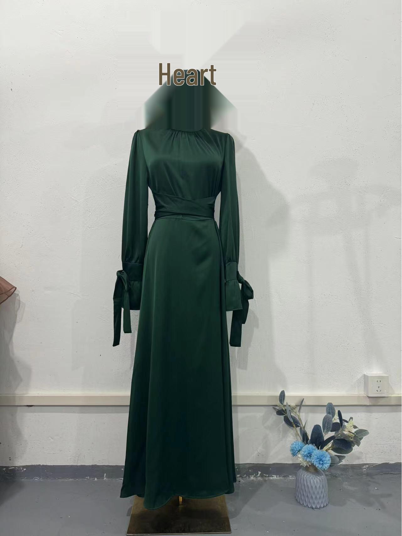 Весеннее платье 2024 года однотонное приталенное с длинным рукавом и завязкой на талии для женщин Large (L) темно-зеленого
Весеннее платье 2024 года однотонное приталенное с длинным рукавом и завязкой на талии для женщин Large (L) темно-зеленого