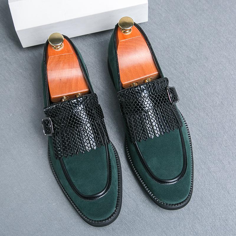 New buckle loafers European and American retro buckle fringed business Hugh leather British men s leather shoes 46 зелений
New buckle loafers European and American retro buckle fringed business Hugh leather British men s leather shoes 46 зелений