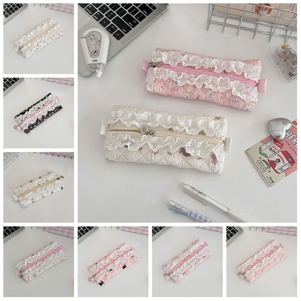 Fresh Flower Pattern Pen Case Large Capacity Stationery Storage Bag Lace Pencil Pouch Student Use Style E
Fresh Flower Pattern Pen Case Large Capacity Stationery Storage Bag Lace Pencil Pouch Student Use Style E