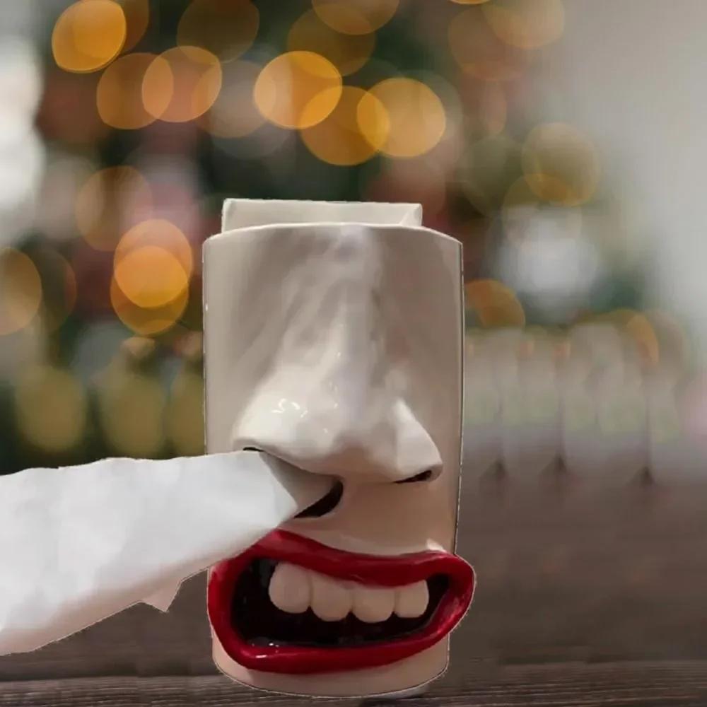 Creative Resin Nose Tissue Holder – Funny Face Tissue Box for Desk, Table, or Nightstand White
Creative Resin Nose Tissue Holder – Funny Face Tissue Box for Desk, Table, or Nightstand White
