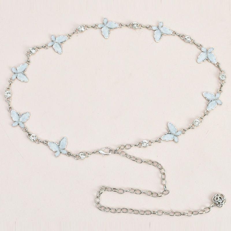 Маленький ароматный стиль Бабочка Инкрустированная бриллиантами Поясная цепочка Женский металлический регулируемый ремень Декоративное платье Высококлассная подвеска в виде цветка
Маленький ароматный стиль Бабочка Инкрустированная бриллиантами Поясная цепочка Женский металлический регулируемый ремень Декоративное платье Высококлассная подвеска в виде цветка