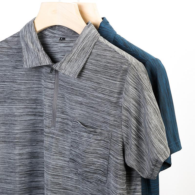 New Middle-aged and Elderly Quick-dry Polo Shirt Solid Colour Men s Short-sleeved T-shirt Lapel Summer
New Middle-aged and Elderly Quick-dry Polo Shirt Solid Colour Men s Short-sleeved T-shirt Lapel Summer