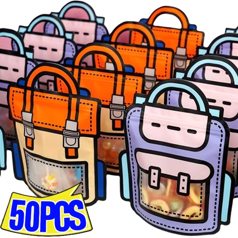 50/1 шт. креативные подарочные упаковочные пакеты, мультяшная школьная сумка, форма конфет, закусок, самозакрывающиеся пакеты для детей, декор для вечеринок по случаю дня рождения, подарки
50/1 шт. креативные подарочные упаковочные пакеты, мультяшная школьная сумка, форма конфет, закусок, самозакрывающиеся пакеты для детей, декор для вечеринок по случаю дня рождения, подарки
