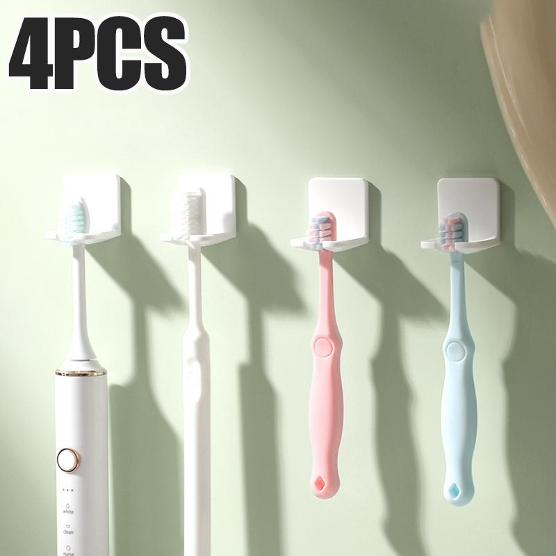 4PCS Toothbrush Holder Wall Mounted Electric Toothbrush Storage Rack Bathrooms Self Adhesive Single Hook Hanging Key Plug Holder
4PCS Toothbrush Holder Wall Mounted Electric Toothbrush Storage Rack Bathrooms Self Adhesive Single Hook Hanging Key Plug Holder