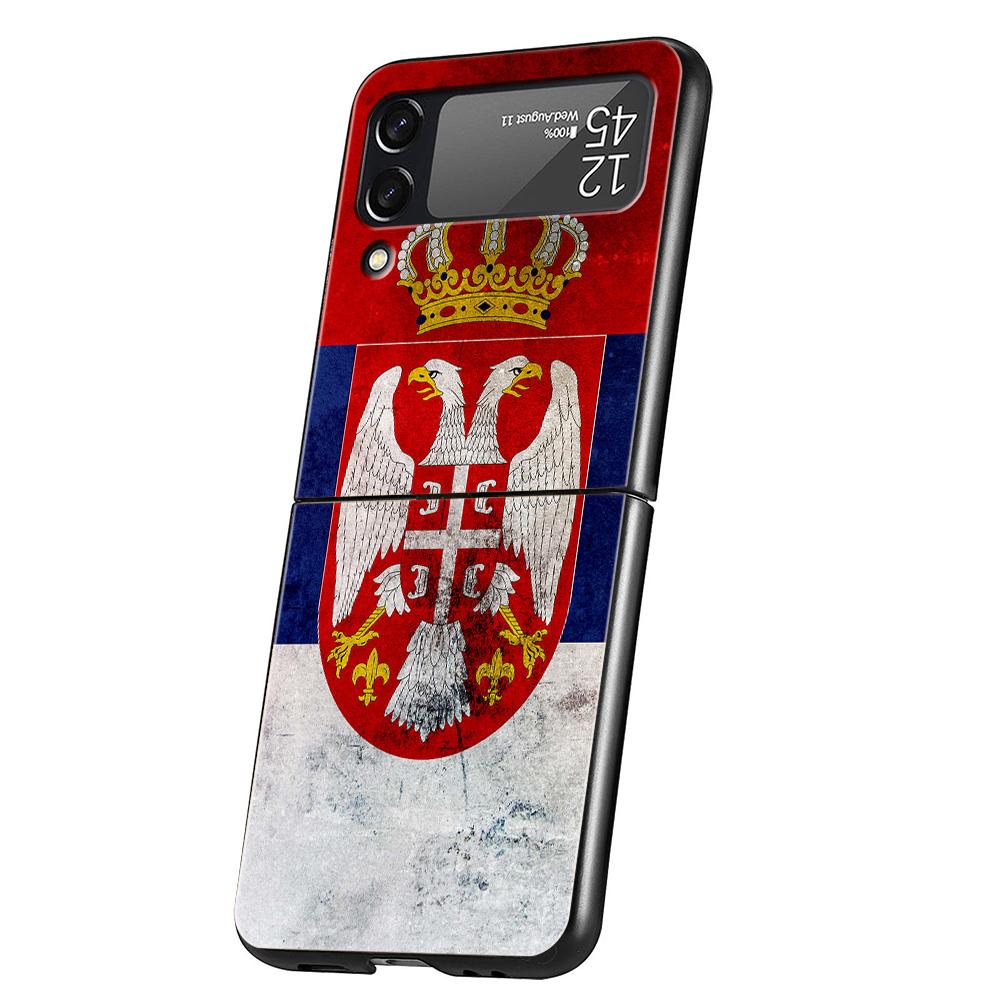 Serbia flag Badge Phone Case For Samsung Galaxy Z Flip 3 4 5 6 7 Hard Black Folding PC For Samsung Z Flip3 Flip4 Flip5 Cover Galaxy Z Flip 5
Serbia flag Badge Phone Case For Samsung Galaxy Z Flip 3 4 5 6 7 Hard Black Folding PC For Samsung Z Flip3 Flip4 Flip5 Cover Galaxy Z Flip 5