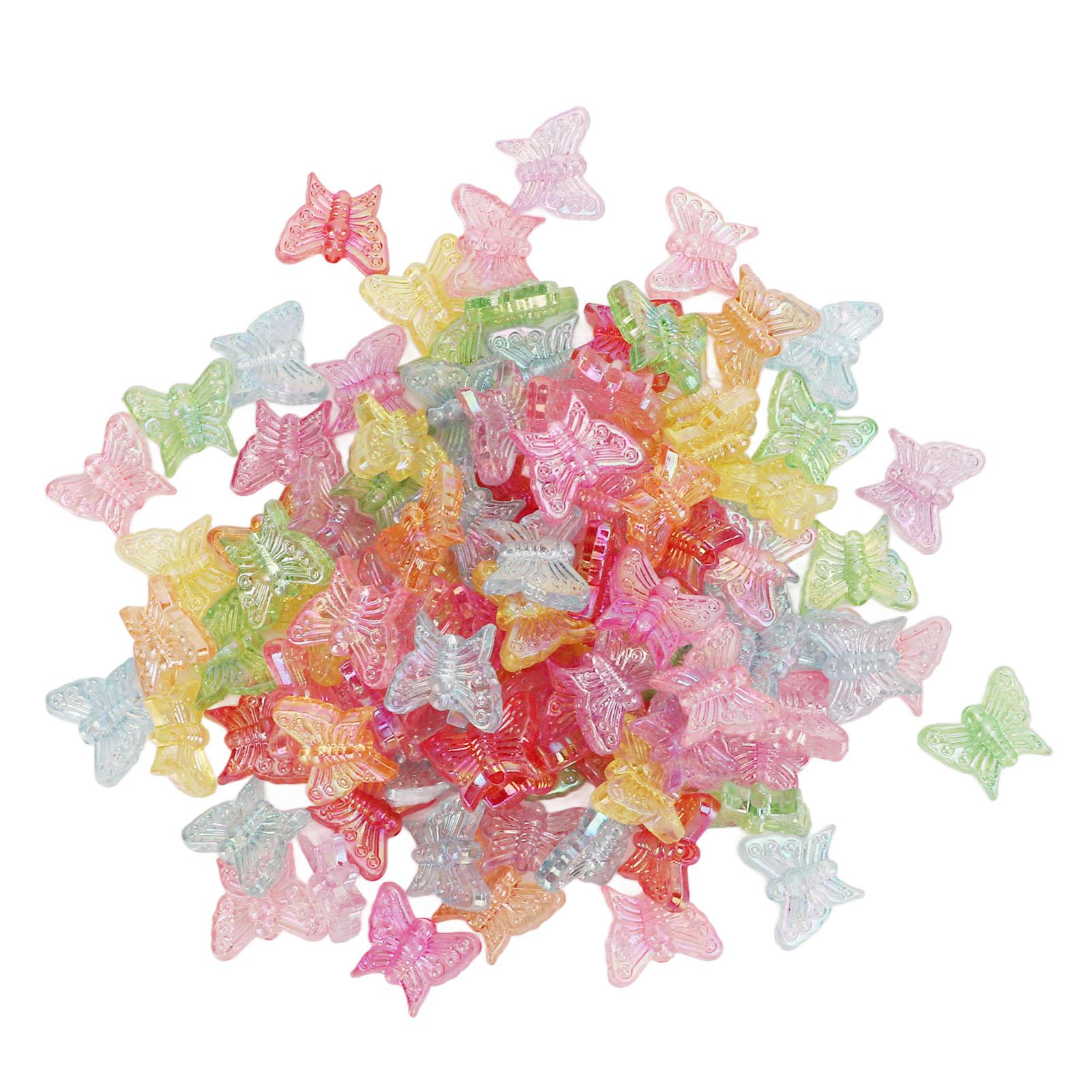 100pcs Butterfly Shape Beads Plastic Material Relaxing DIY Making Colorful Craft Beads for Jewelry
100pcs Butterfly Shape Beads Plastic Material Relaxing DIY Making Colorful Craft Beads for Jewelry