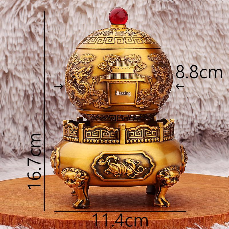 Латунная девятиоборотная курильница Цянькунь: Антикварная подставка для спиральных благовоний из агарового дерева для офиса или кабинета, декоративное ремесленное украшение.
Латунная девятиоборотная курильница Цянькунь: Антикварная подставка для спиральных благовоний из агарового дерева для офиса или кабинета, декоративное ремесленное украшение.