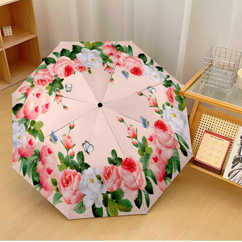 pink rose (2) Theme Automatic Umbrella Compact 8-Rib Design Sturdy Construction Durable Umbrella Stylish Accessory
pink rose (2) Theme Automatic Umbrella Compact 8-Rib Design Sturdy Construction Durable Umbrella Stylish Accessory