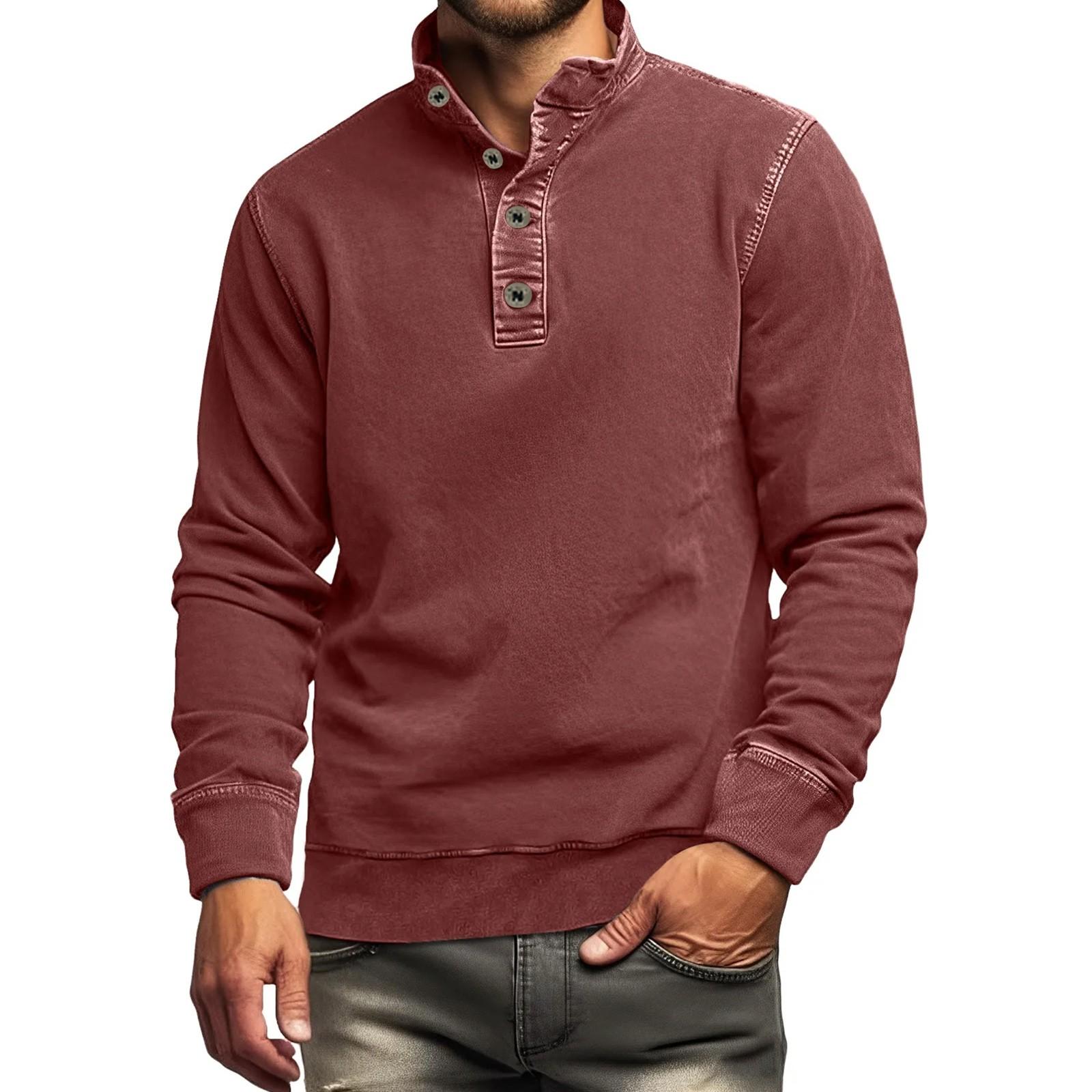 Мужская однотонная рубашка плюс мужская футболка с длинным рукавом минималистичная толстовка S винный
Мужская однотонная рубашка плюс мужская футболка с длинным рукавом минималистичная толстовка S винный