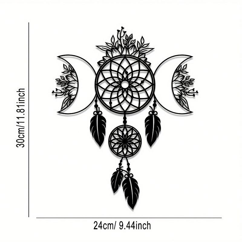 Wrought Iron Moon Mandala Wall Decor Bohemian Metal Art Hanging for Living Room Bedroom Cafe Holiday Gift різнокольоровий
Wrought Iron Moon Mandala Wall Decor Bohemian Metal Art Hanging for Living Room Bedroom Cafe Holiday Gift різнокольоровий