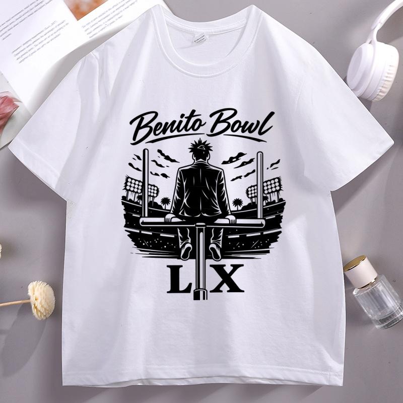 Bad Bunny Benito Bowl LX Stadium T Shirt for Unisex Women Casual Round Neck T-shirt Cotton Short Sleeve Loose Streetwear Clothes 4XL
Bad Bunny Benito Bowl LX Stadium T Shirt for Unisex Women Casual Round Neck T-shirt Cotton Short Sleeve Loose Streetwear Clothes 4XL