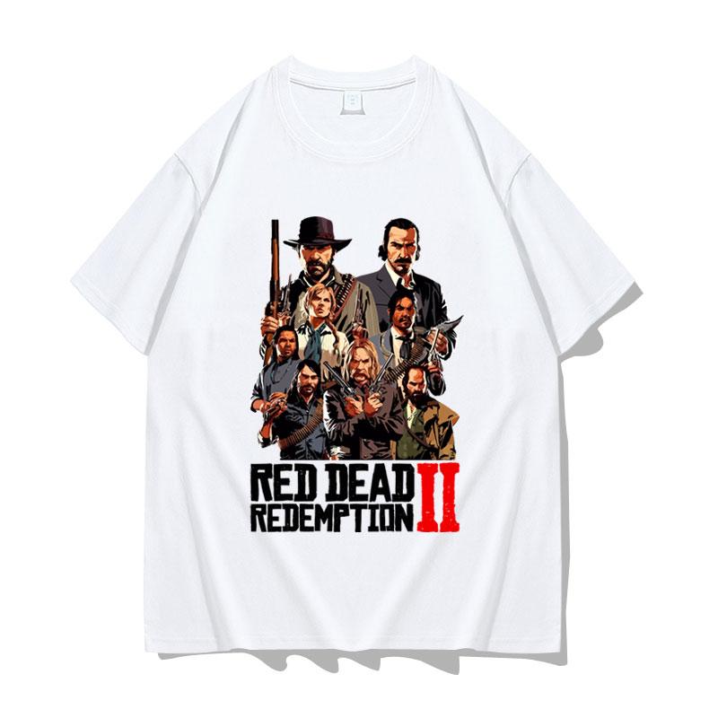 Red Dead Redemption 2 Принт з візерунком Периферія GTA5 Grand Theft Auto Артур Морган Футболка з коротким рукавом Одяг Футболка XL
Red Dead Redemption 2 Принт з візерунком Периферія GTA5 Grand Theft Auto Артур Морган Футболка з коротким рукавом Одяг Футболка XL
