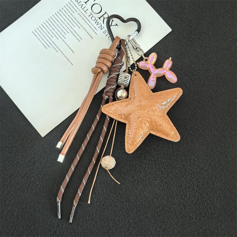 Korean Five-Pointed Star Luxury Keychain Charm
Korean Five-Pointed Star Luxury Keychain Charm
