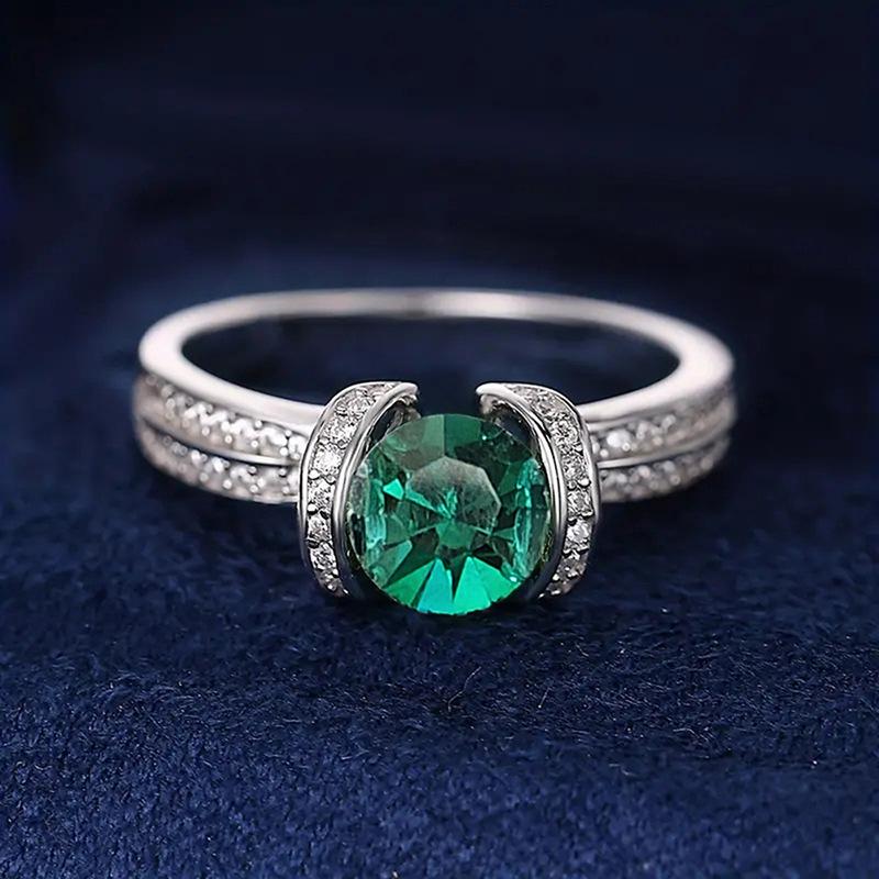 925 Sterling Silver Green Zirconia Ring Female Wedding Band Luxury Fashion Finger Accessories Anniversary Gift Jewelry 6
925 Sterling Silver Green Zirconia Ring Female Wedding Band Luxury Fashion Finger Accessories Anniversary Gift Jewelry 6