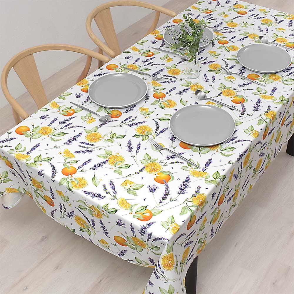 STYLE Decor 142 x 210 Fruit W4702020 Tablecloth, 100% Cotton, Stylish, Rectangular, Nordic, cm, Standard, Orange, Lavender, Pattern,
STYLE Decor 142 x 210 Fruit W4702020 Tablecloth, 100% Cotton, Stylish, Rectangular, Nordic, cm, Standard, Orange, Lavender, Pattern,