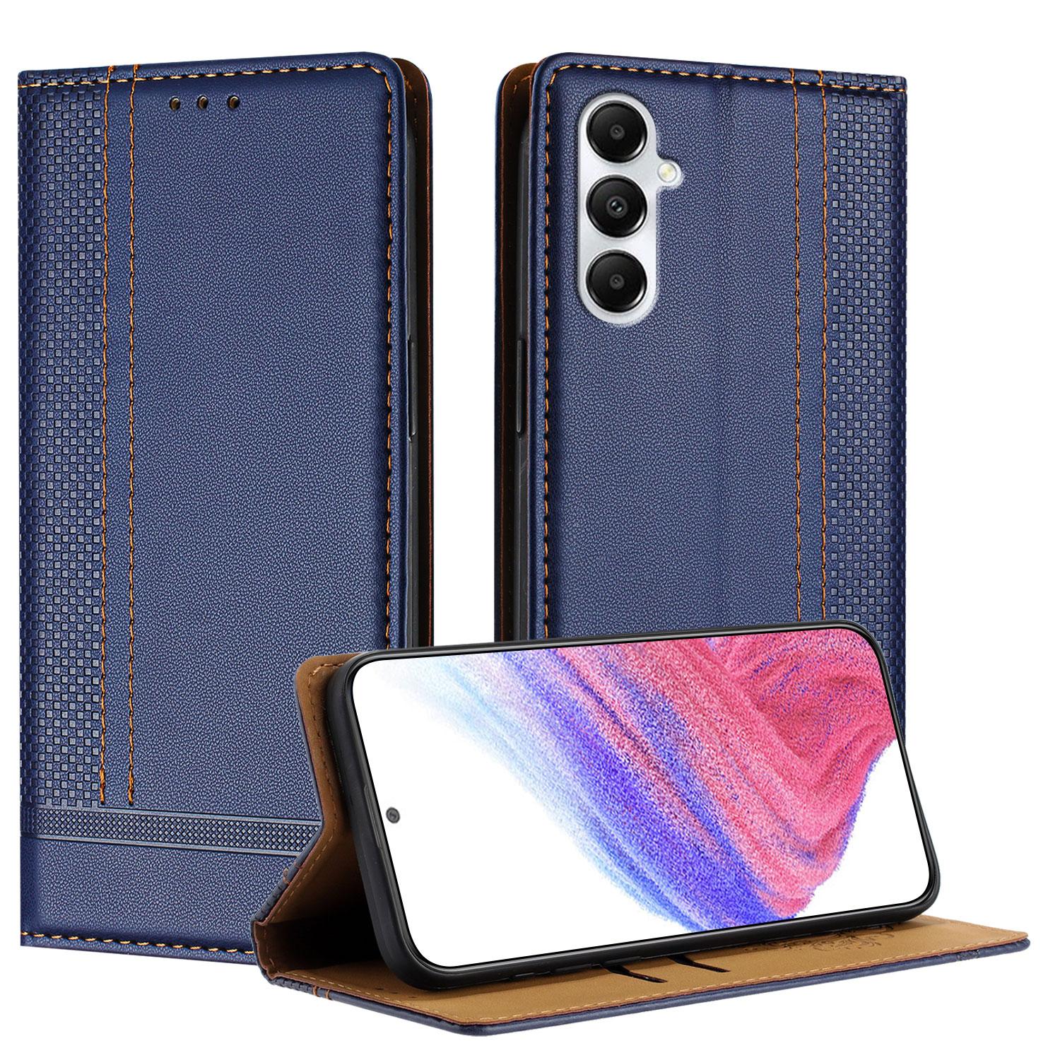 For Samsung Galaxy A05s 4G Case L-Shaped Grid Pattern Leather Stand Phone Cover with Card Slots Blue
For Samsung Galaxy A05s 4G Case L-Shaped Grid Pattern Leather Stand Phone Cover with Card Slots Blue