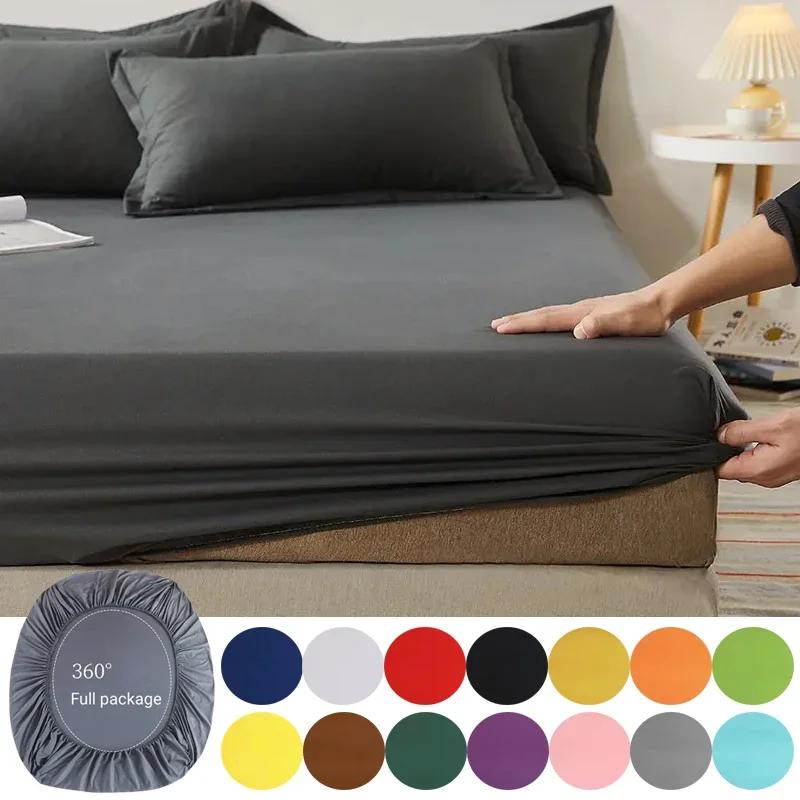 Solid Color Fitted Sheet with Elastic Bands Non Slip Adjustable Mattress Covers for Single Double King Queen Bed cubre colchón 2PCS Pillowcase48x74 темно-синий
Solid Color Fitted Sheet with Elastic Bands Non Slip Adjustable Mattress Covers for Single Double King Queen Bed cubre colchón 2PCS Pillowcase48x74 темно-синий