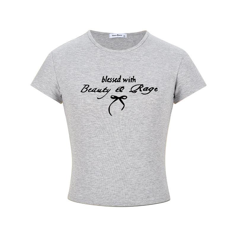 Internet celebrity bow print white short-sleeved women s summer new design slim and thin design top 2XL
Internet celebrity bow print white short-sleeved women s summer new design slim and thin design top 2XL