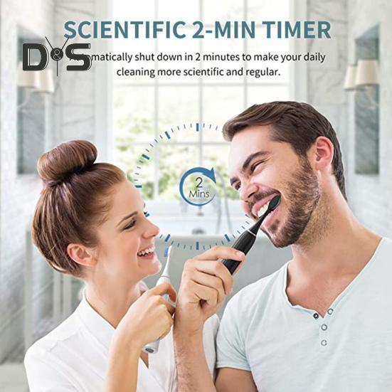 Электрическая зубная щетка с 6 интеллектуальными режимами Плотная мягкая щетина Перезаряжаемая водонепроницаемая IPX7 Автоматическая щетка для чистки зубов со сменной щеткой A чёрный
Электрическая зубная щетка с 6 интеллектуальными режимами Плотная мягкая щетина Перезаряжаемая водонепроницаемая IPX7 Автоматическая щетка для чистки зубов со сменной щеткой A чёрный