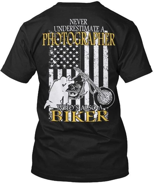 Photographer Biker TTshirt Made in the USA Size S to 5XL XL
Photographer Biker TTshirt Made in the USA Size S to 5XL XL