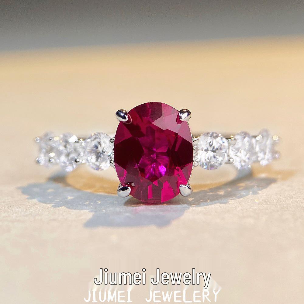 Nine Beauty Ruby & Sterling Silver S925 Ring for Women with High-Carbon Zircon & Diamond Douyin-Inspired Design Size 6
Nine Beauty Ruby & Sterling Silver S925 Ring for Women with High-Carbon Zircon & Diamond Douyin-Inspired Design Size 6