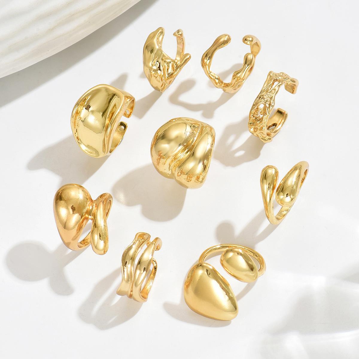 Accessories, Personalized Geometric Metal Wind 18k Electroplating Ring Set Versatile Premium Ladies Ring
Accessories, Personalized Geometric Metal Wind 18k Electroplating Ring Set Versatile Premium Ladies Ring