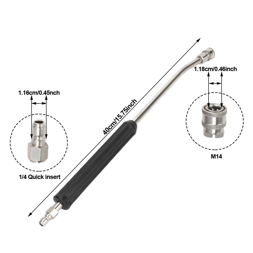 Stainless Steel 1/4 Quick Connector Car Wash High Pressure Water Self-Locking Extension Rod Nozzle Extension Rod Accessories 40cm чёрный
Stainless Steel 1/4 Quick Connector Car Wash High Pressure Water Self-Locking Extension Rod Nozzle Extension Rod Accessories 40cm чёрный