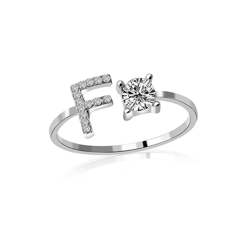 New 26 English Letter Open Finger Rings A-Z Initials Name Alphabet Female Creative Ring Fashion Wedding Party Jewelry Gifts resizable
New 26 English Letter Open Finger Rings A-Z Initials Name Alphabet Female Creative Ring Fashion Wedding Party Jewelry Gifts resizable