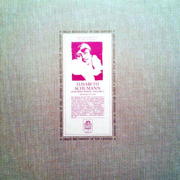 LP Record ELISABETH SCHUMANN - Schubert Songs - Volume 2 COLH131 Angel Records US Classical Used
LP Record ELISABETH SCHUMANN - Schubert Songs - Volume 2 COLH131 Angel Records US Classical Used