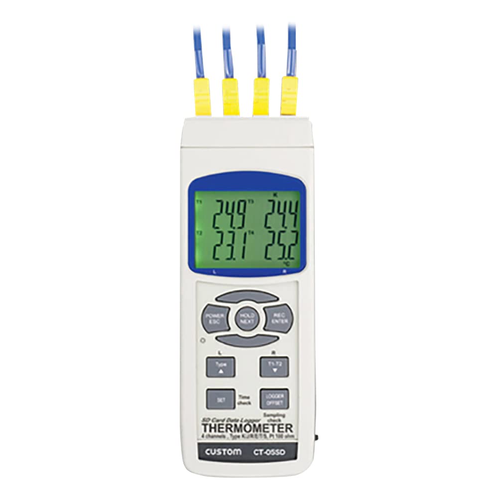 CUSTOM Data Logger 4 Channel Thermometer Compatible with K Thermocouple Sensor Compatible with SD card recording (sold separately)/Platinum (sold платиновий
CUSTOM Data Logger 4 Channel Thermometer Compatible with K Thermocouple Sensor Compatible with SD card recording (sold separately)/Platinum (sold платиновий