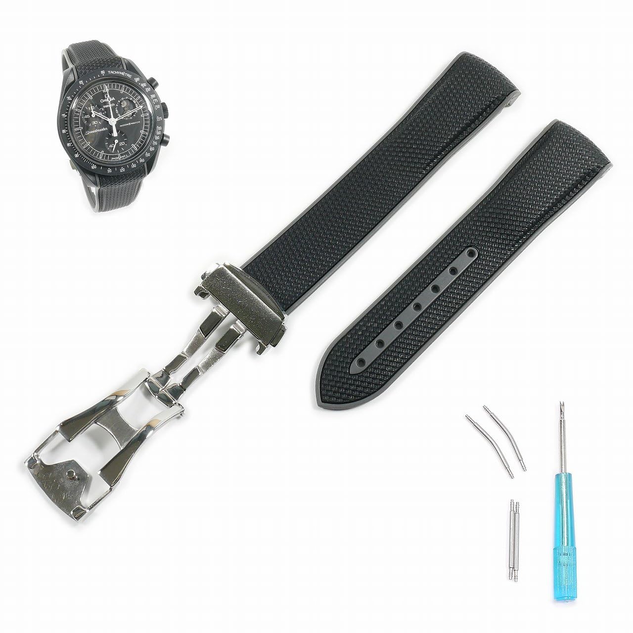 Резиновый ремешок Swatch x OMEGA для Swatch x Omega с D-образной пряжкой (Черный и Серый/Снупи Черный)
Резиновый ремешок Swatch x OMEGA для Swatch x Omega с D-образной пряжкой (Черный и Серый/Снупи Черный)