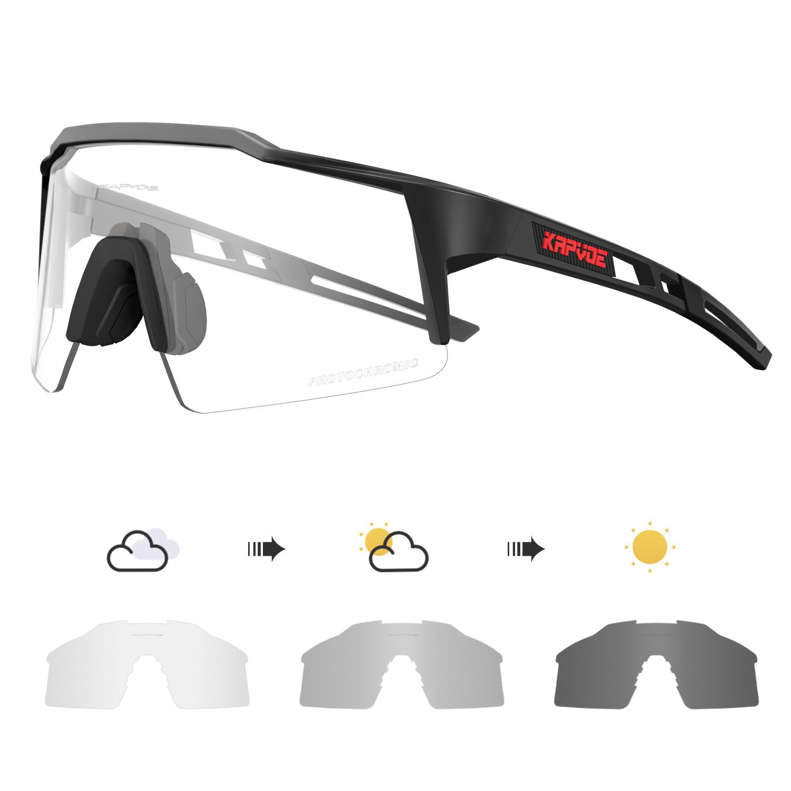 KAPVOE Photochromic Cycling Sunglasses Women Outdoor Sports Running UV400 Eyewear for Men Cycl Glasses Mountain Bicycle Goggles Photochromic-1lens
KAPVOE Photochromic Cycling Sunglasses Women Outdoor Sports Running UV400 Eyewear for Men Cycl Glasses Mountain Bicycle Goggles Photochromic-1lens