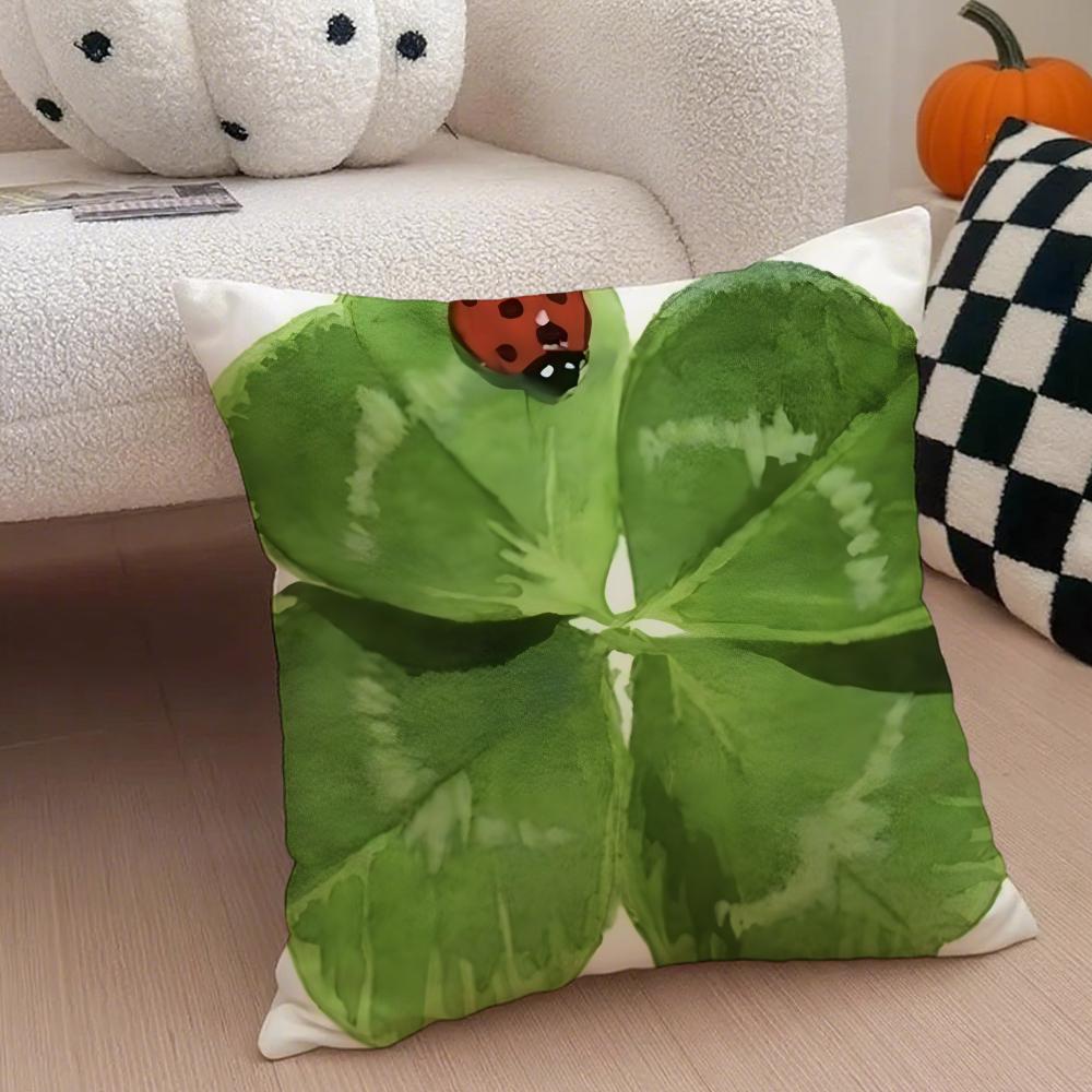 LLucky Four Leaf Clover Cushion Cover Throw Pillow Cover Hidden Button Durable Polyester Chair Cushion 30X30cm
LLucky Four Leaf Clover Cushion Cover Throw Pillow Cover Hidden Button Durable Polyester Chair Cushion 30X30cm