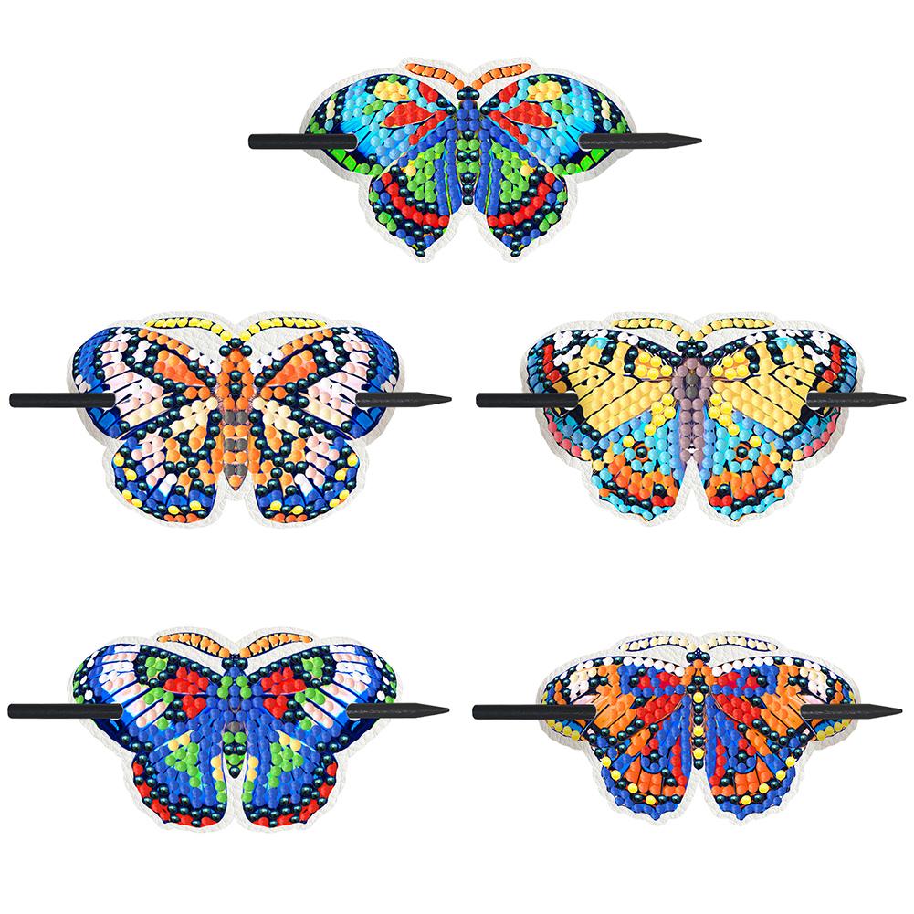 5PCS DIY Butterfly Hair Clips Set Butterfly Shape Diamond Painting Art Craft Kit Rhinestone Hairpin Headdress for Women Girls
5PCS DIY Butterfly Hair Clips Set Butterfly Shape Diamond Painting Art Craft Kit Rhinestone Hairpin Headdress for Women Girls