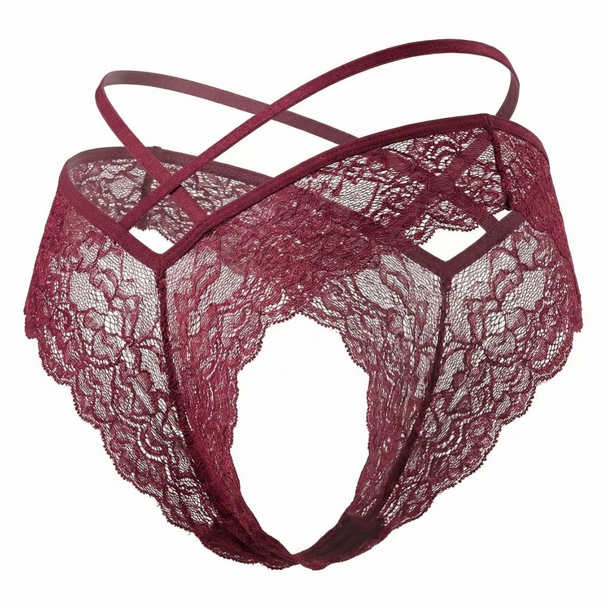Ladies Summer Sexy Lace Comfortable Breathable Triangle Panties L вина червоного кольору
Ladies Summer Sexy Lace Comfortable Breathable Triangle Panties L вина червоного кольору