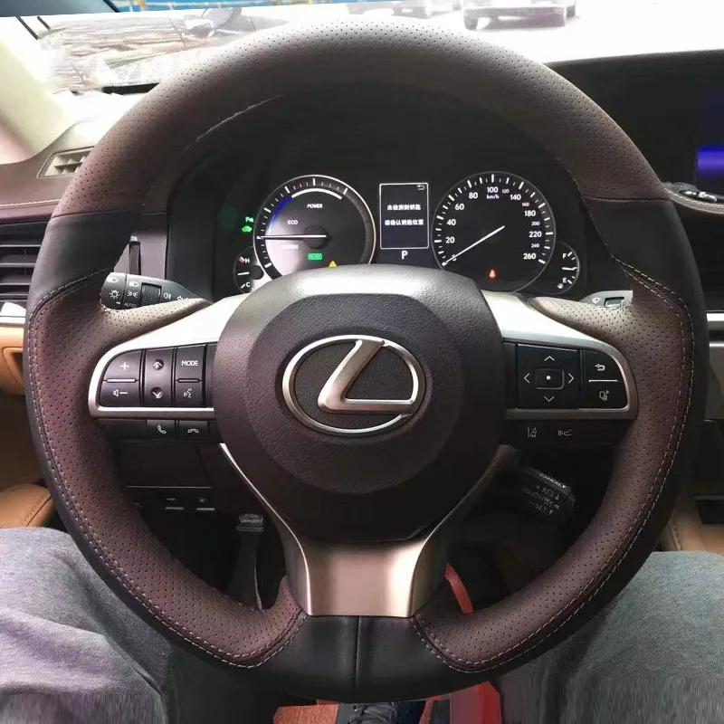 Для Lexus ES250 ES300h GS200 GS300h GS450h RX200t LX570 Ручна stitching Чорний Шкіра Нековзкий Автомобіль Кермо Чохол style 3
Для Lexus ES250 ES300h GS200 GS300h GS450h RX200t LX570 Ручна stitching Чорний Шкіра Нековзкий Автомобіль Кермо Чохол style 3