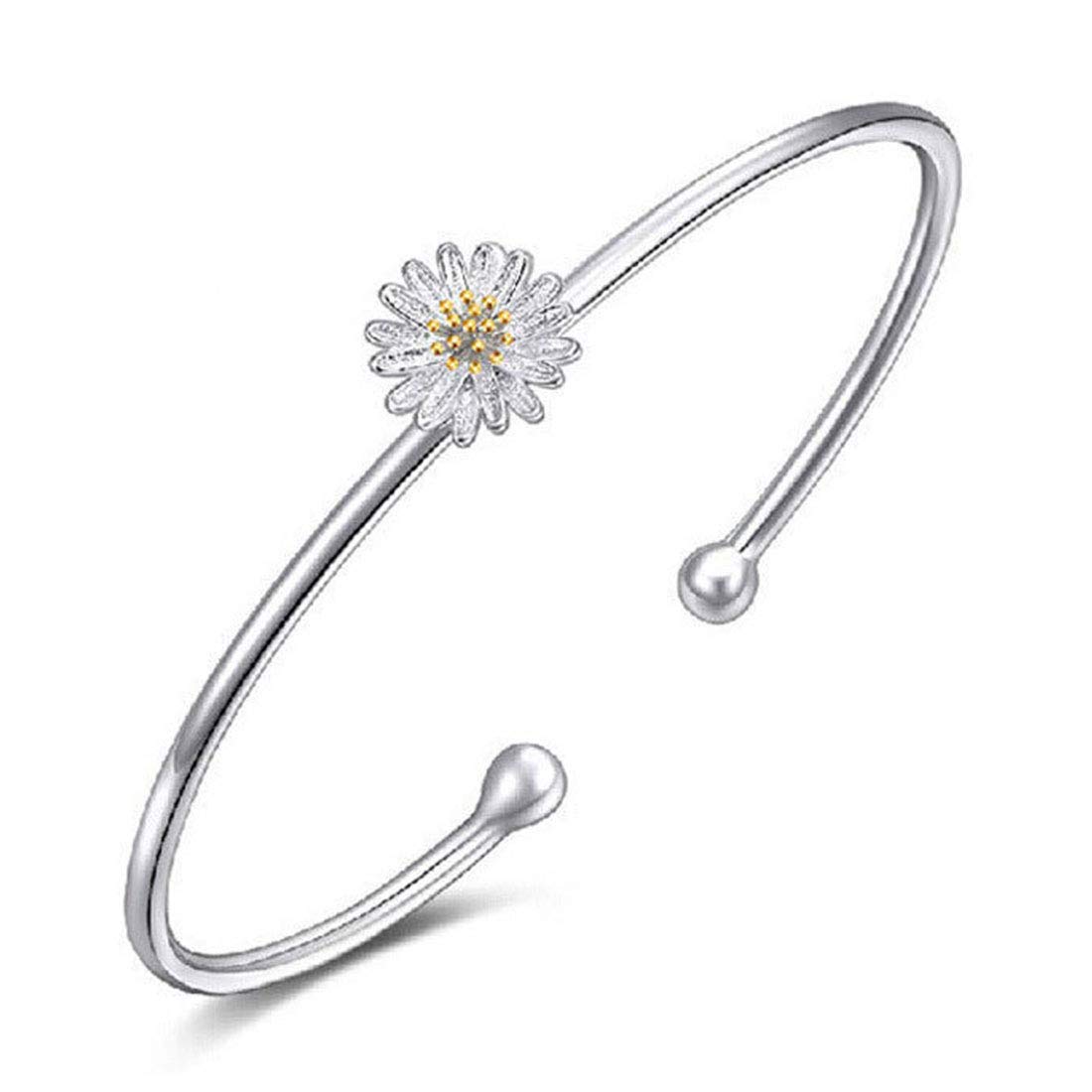 Rockyu Silver Sun Free Size Simple Fashion Accessory Women s Bangle, 925, Round, Chrysanthemum, Flower, Bracelet,
Rockyu Silver Sun Free Size Simple Fashion Accessory Women s Bangle, 925, Round, Chrysanthemum, Flower, Bracelet,