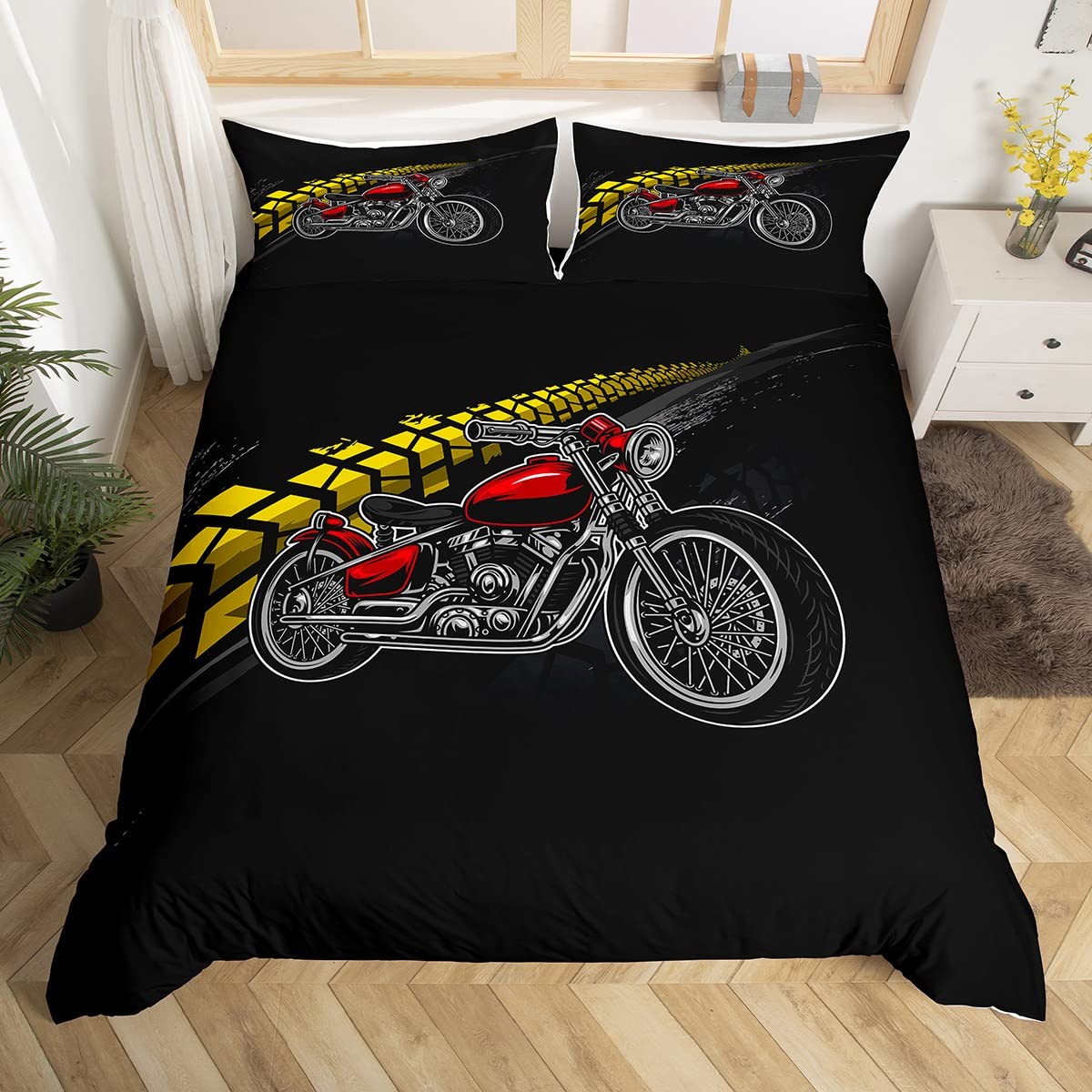 Dirt Bike Duvet Cover Twin Motocross Rider Comforter Cover Комплект постільної білизни для екстремальних видів спорту Класний комплект постільної білизни для мотоциклістів для хлопчиків і дорослих AU Queen(210x210cm)
Dirt Bike Duvet Cover Twin Motocross Rider Comforter Cover Комплект постільної білизни для екстремальних видів спорту Класний комплект постільної білизни для мотоциклістів для хлопчиків і дорослих AU Queen(210x210cm)