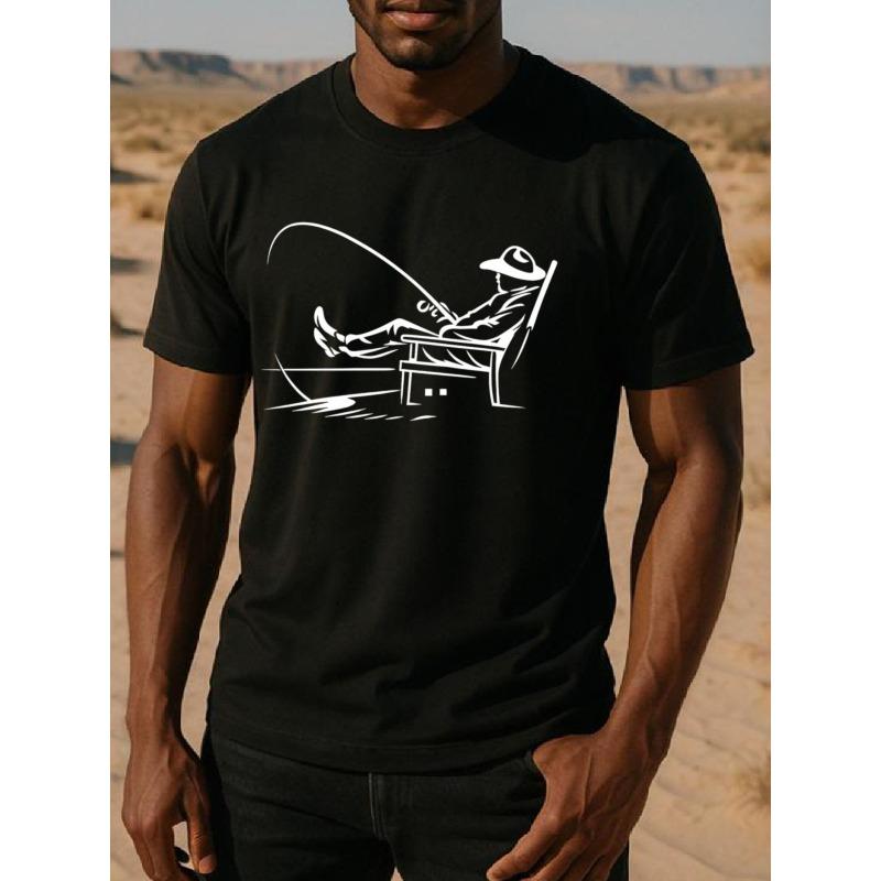 European sizes Men S Fishing Graphic T-Shirt - Relaxed Fit Short Sleeve with Line & Fish Print, All-Season Casual Outdoor & Casual Attire 4XL чорний
European sizes Men S Fishing Graphic T-Shirt - Relaxed Fit Short Sleeve with Line & Fish Print, All-Season Casual Outdoor & Casual Attire 4XL чорний
