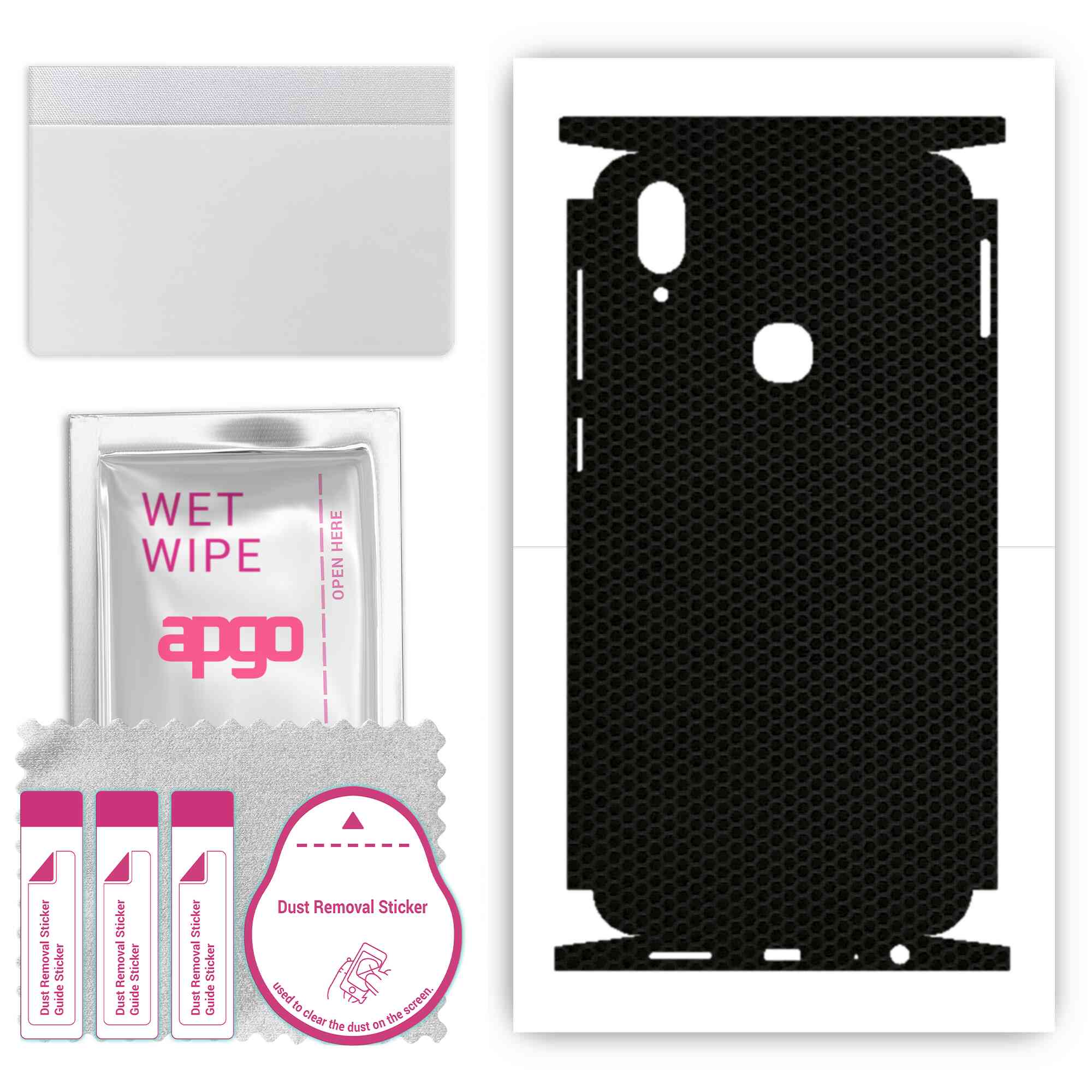 apgo Protective Skin Sticker for the back+sides compatible with vivo Z3, Full Wrap Film, Foil, Vinyl - Pattern Matrix
apgo Protective Skin Sticker for the back+sides compatible with vivo Z3, Full Wrap Film, Foil, Vinyl - Pattern Matrix