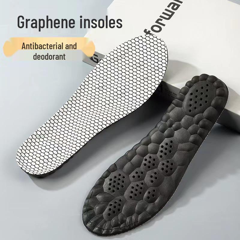 Graphene Insoles with Poop-Stepping Feel, Massage, Shock Absorption, Comfortable, Breathable, High Elasticity, Arch Support, Anti-Fatigue. 35-36 сірий колір
Graphene Insoles with Poop-Stepping Feel, Massage, Shock Absorption, Comfortable, Breathable, High Elasticity, Arch Support, Anti-Fatigue. 35-36 сірий колір