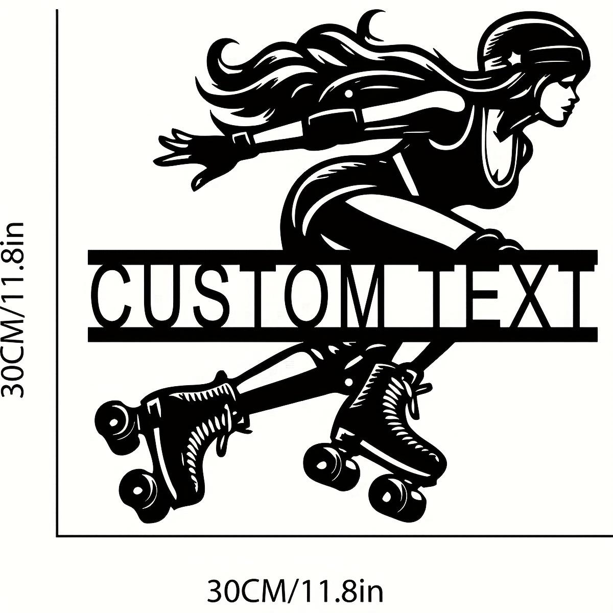 Roller Skater Metal Wall Art Retro Skate Decor Personalized Gift
Roller Skater Metal Wall Art Retro Skate Decor Personalized Gift