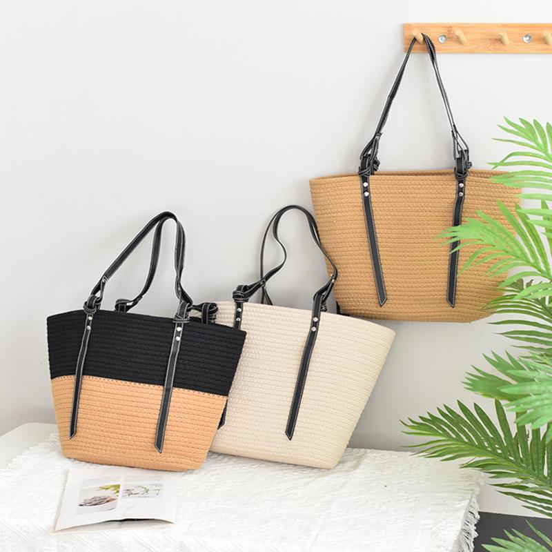 Women s Large Capacity Woven Tote Bag - Beach, Shoulder, and Fashion Versatile Bag 46cm x 29cm чёрный
Women s Large Capacity Woven Tote Bag - Beach, Shoulder, and Fashion Versatile Bag 46cm x 29cm чёрный