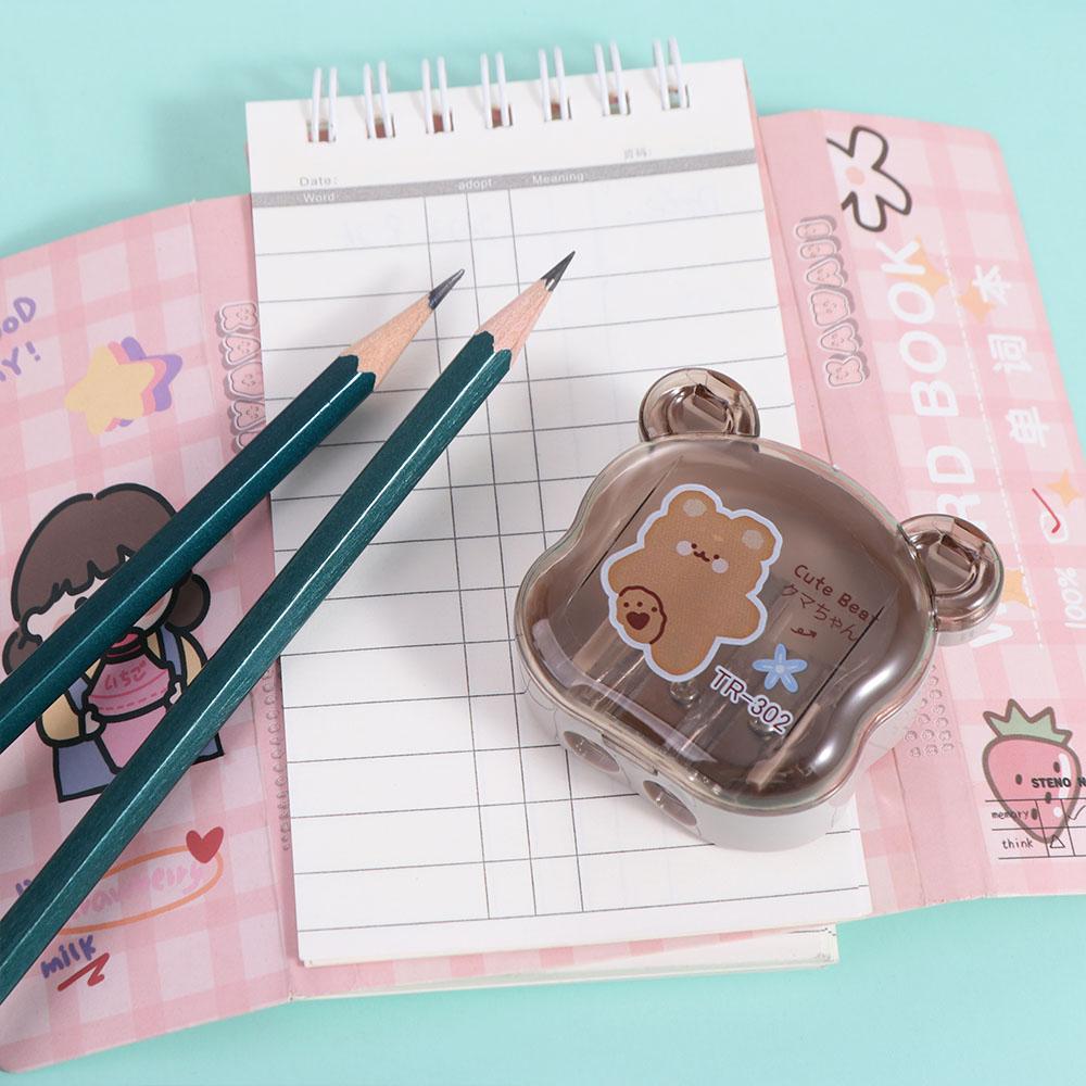 Мультяшный двухдырочный карандашный резак Kawaii карандашные режущие инструменты Маленький медведь точилка для карандашей Дети
Мультяшный двухдырочный карандашный резак Kawaii карандашные режущие инструменты Маленький медведь точилка для карандашей Дети