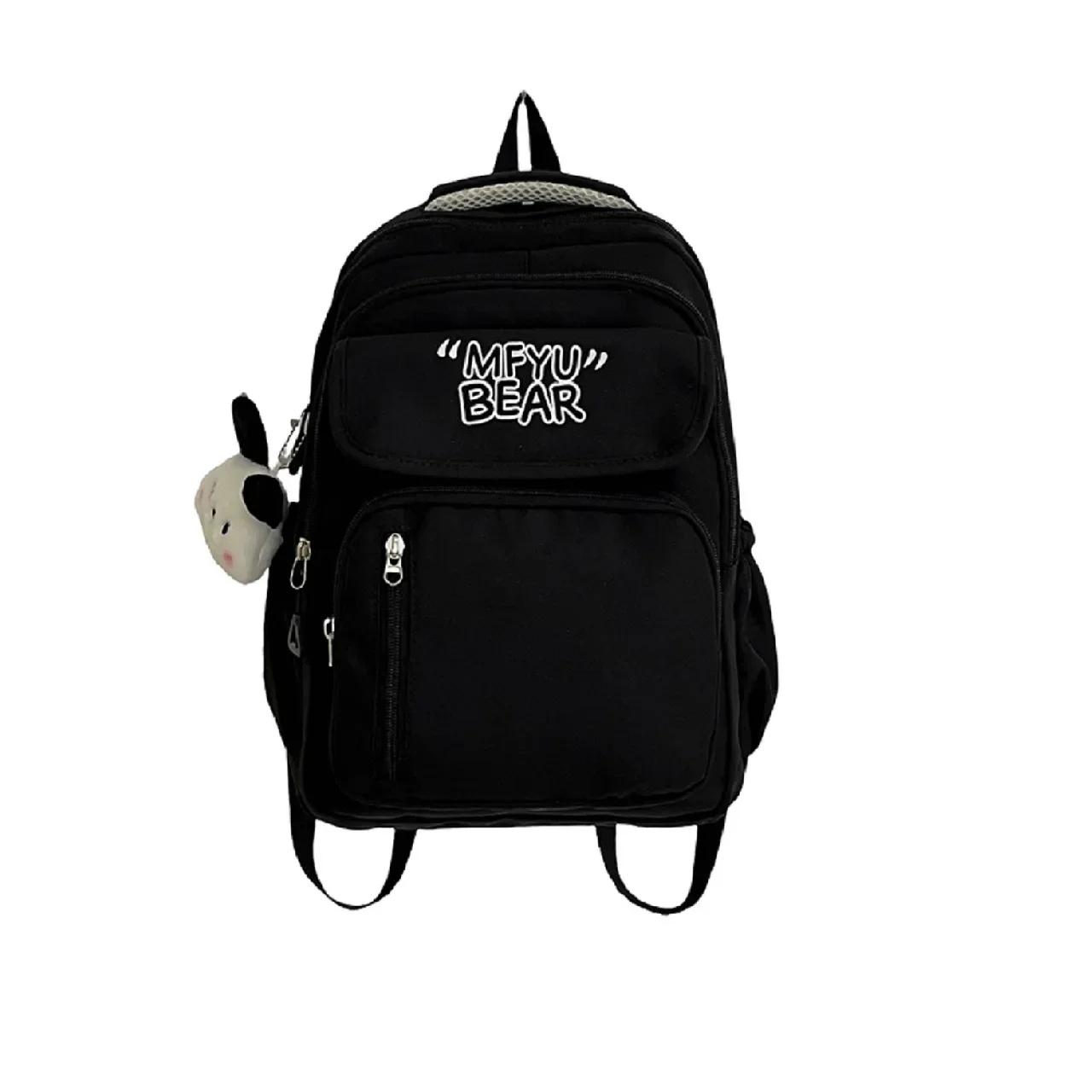 Корейская версия многофункциональный начальный и средний школьный модный рюкзак для отдыха и путешествий женский рюкзак чёрный