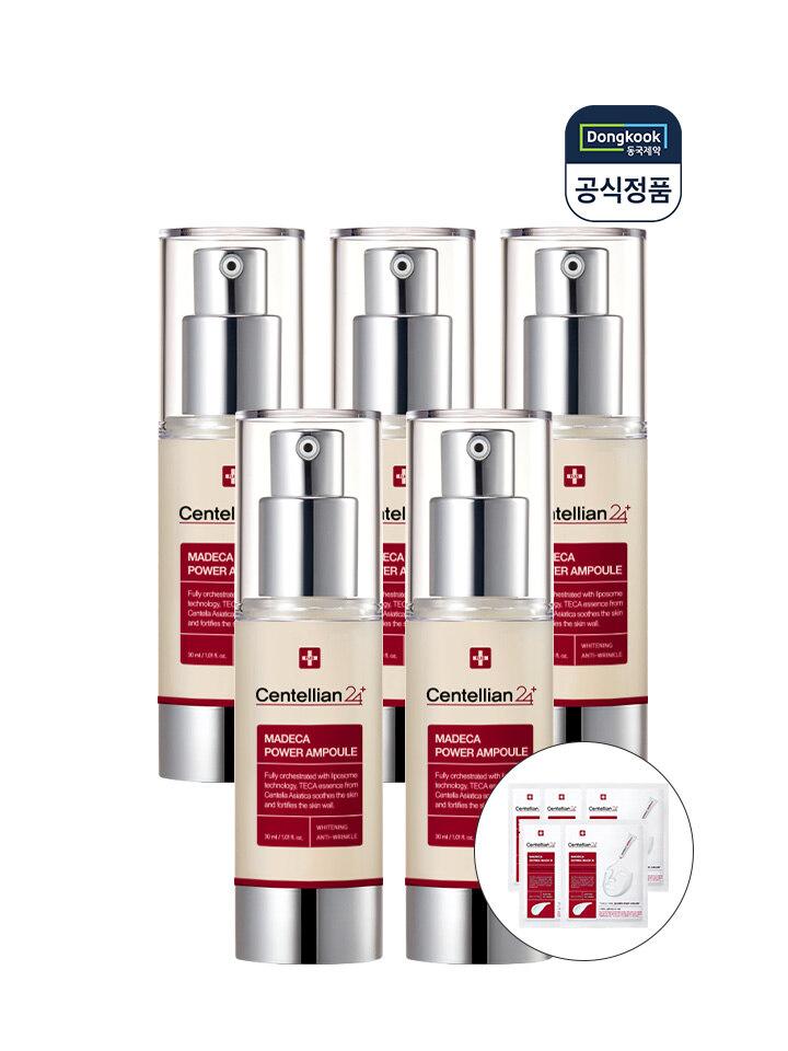 CENTELLIAN24 Madeca Power Ampoule 30ml x 5 + Intensive Mask Pack 5 Sheets + Shopping Bag
CENTELLIAN24 Madeca Power Ampoule 30ml x 5 + Intensive Mask Pack 5 Sheets + Shopping Bag